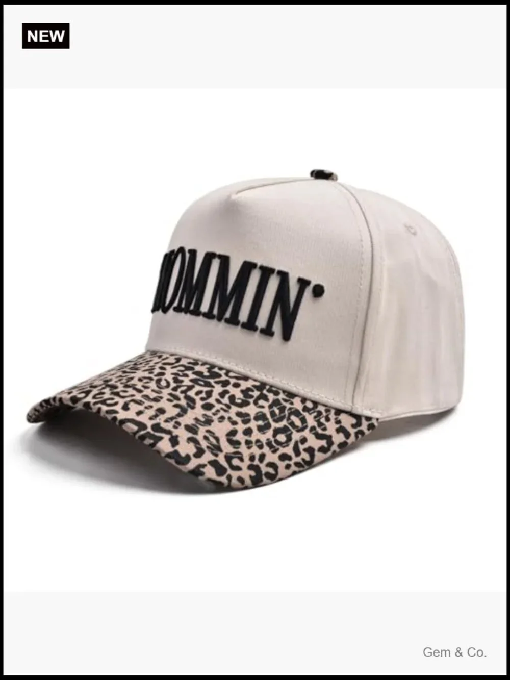 Vintage Two-Tone Trucker Hat with Mom-Themed Embroidery, Adjustable Snapback
